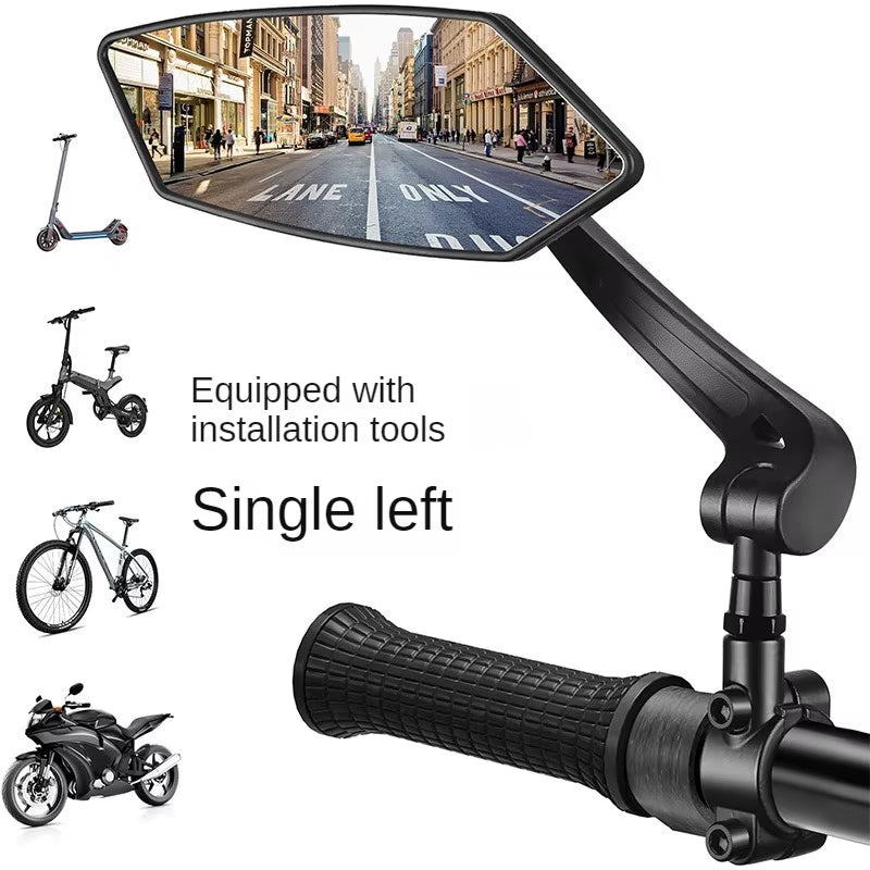Enhance Your Ride with the Adjustable 360° Rotatable Bike Rearview Mirror - Perfect for Bicycles, E-Bikes, and Scooters