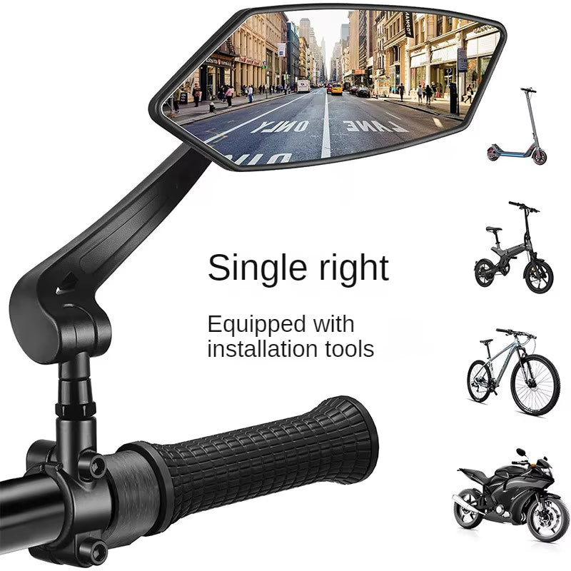 Enhance Your Ride with the Adjustable 360° Rotatable Bike Rearview Mirror - Perfect for Bicycles, E-Bikes, and Scooters