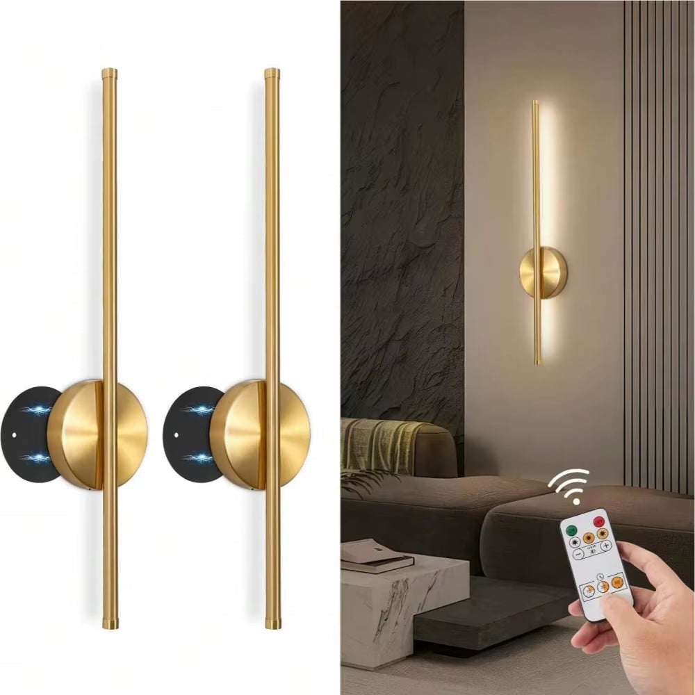 Elevate Your Space with the Magnetic Rechargeable 50 Wall Lamp in Black Gold – Perfect for Living Rooms, Bedrooms, Hallways, and More!