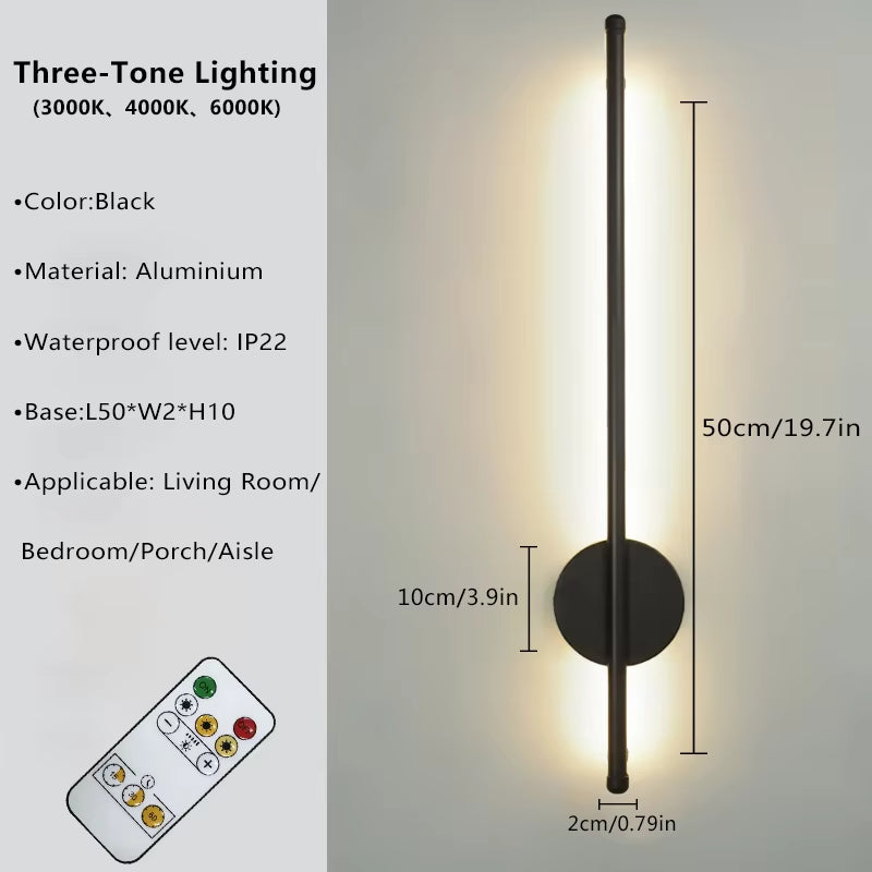 Elevate Your Space with the Magnetic Rechargeable 50 Wall Lamp in Black Gold – Perfect for Living Rooms, Bedrooms, Hallways, and More!