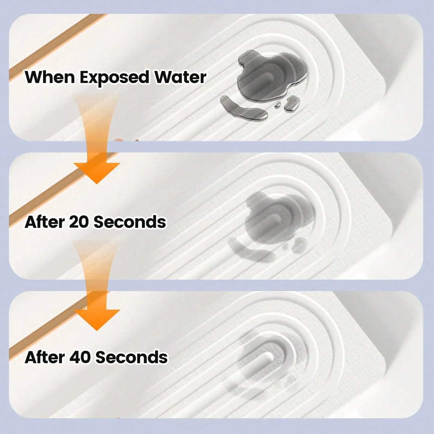 Faucet Mat Kitchen Sink Long Diatomite Fast Drying Stone Sink Tray Absorbent Moisture Faucet Splash Guard for Bathroom Counter