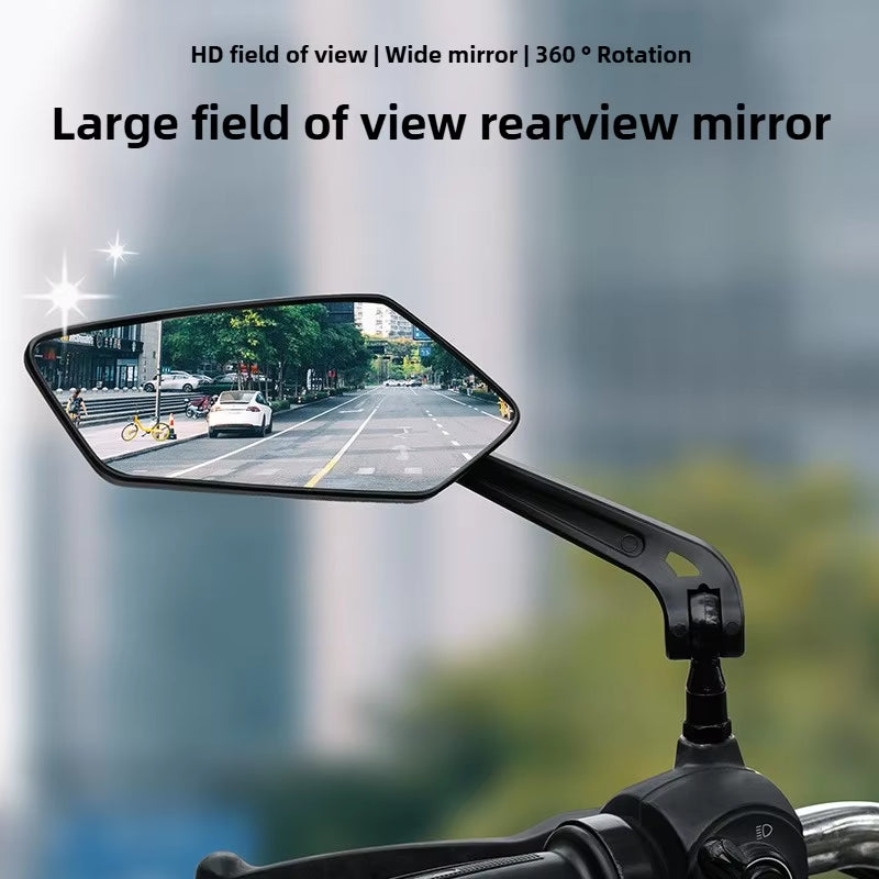 Enhance Your Ride with the Adjustable 360° Rotatable Bike Rearview Mirror - Perfect for Bicycles, E-Bikes, and Scooters