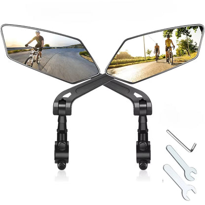 Enhance Your Ride with the Adjustable 360° Rotatable Bike Rearview Mirror - Perfect for Bicycles, E-Bikes, and Scooters